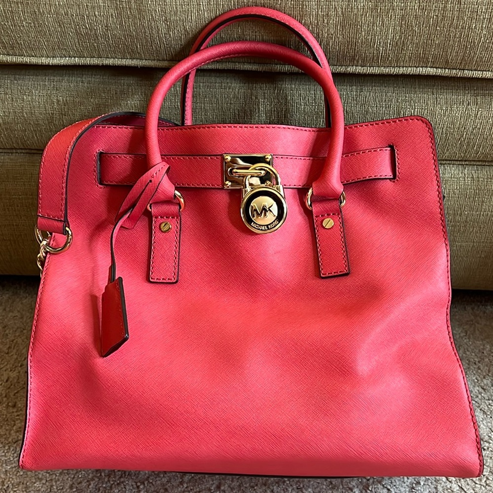 Coral Colored Purse - Picture 2 of 11